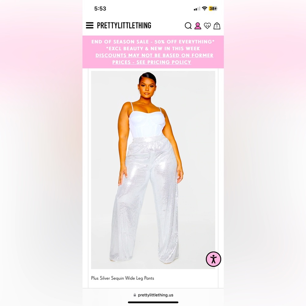 PLT Silver Wide Leg Pant. 💙 multiple items in my closet let’s make a deal.